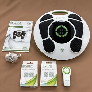 Revitive Medic Circulation Booster 2469MD w/ Power Cord Remote & Extra Body Pads